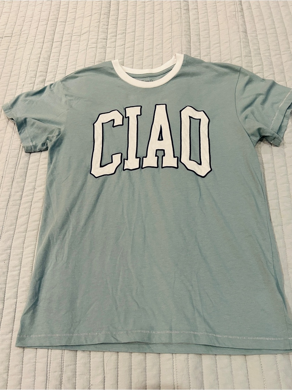 Women’s 'CIAO' Graphic Tee - Light Sage Green